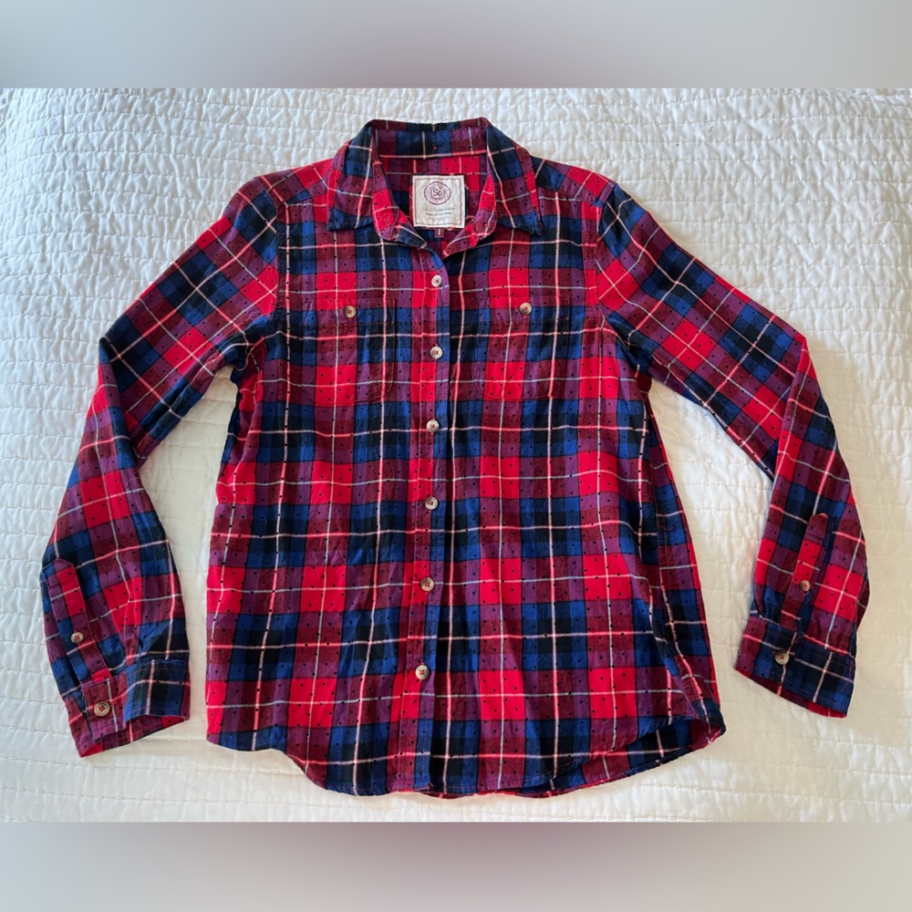 SO Plaid Button Down Shirt